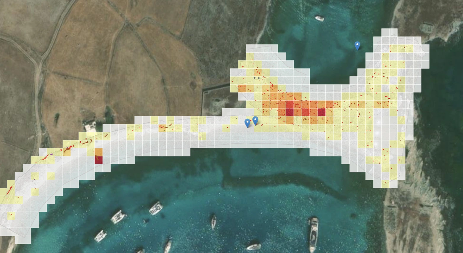 Density map Satelite layer